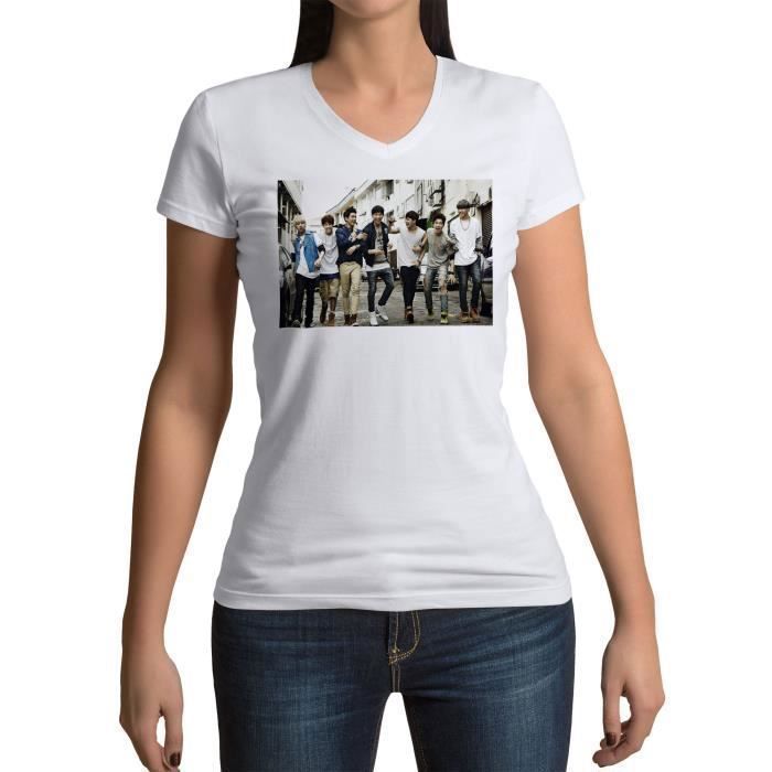 T-shirt Femme Col V Got 7 Get Excited Singles Seoul Kpop Stars Coree