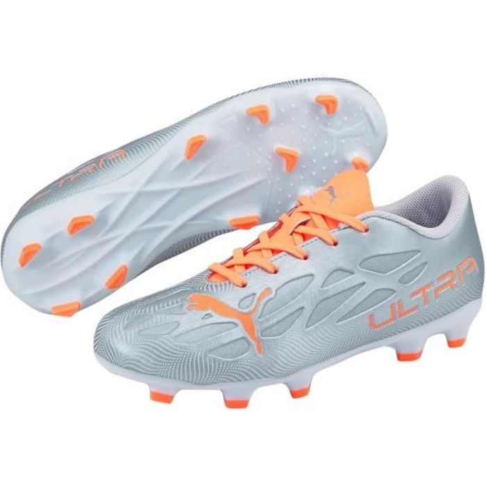 Chaussures de football de football enfant Puma Ultra 4.4 FG/AG - Instinct Pack - gris acier/orange - 30