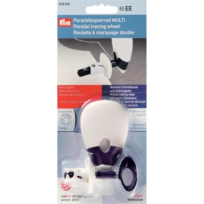 PRYM Roulette à Marquage Double Ergonomic