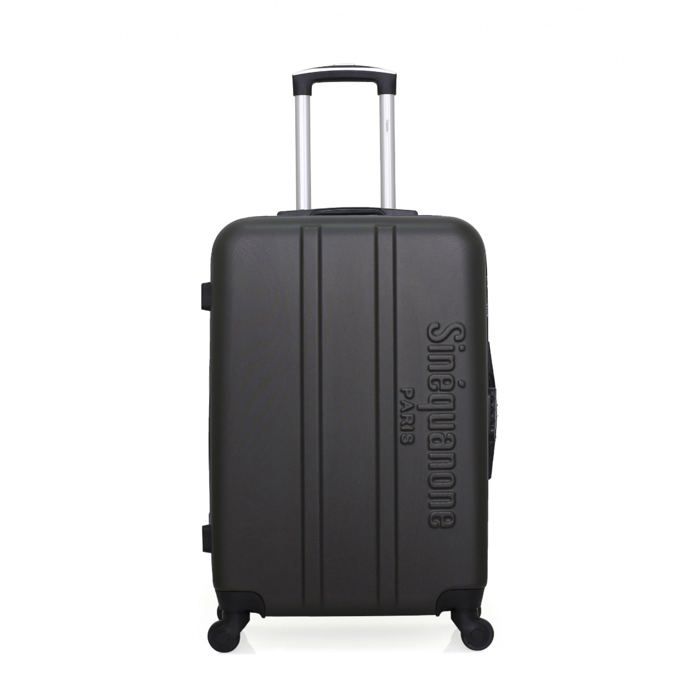 SINEQUANONE – VALISE WEEK-END - ABS – 65cm – 4 roues – OLYMPE – GRIS FONCE