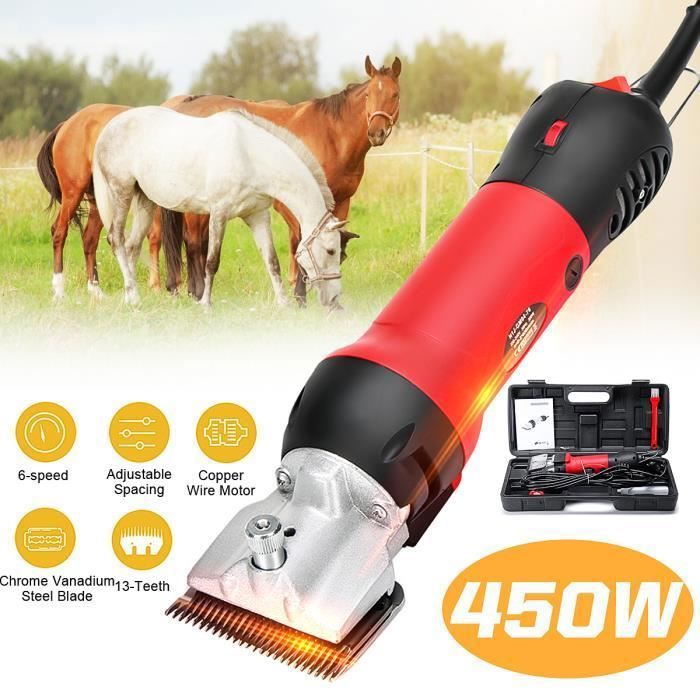 Ensemble de Tondeuse à cheval 450W 2400r/min EU PRISE