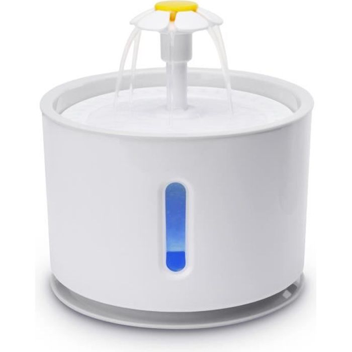 TEMPSA 2.4L Pet Fontaine D'eau USB Potable Fontaine électrique pour Chiens et Chats Gris