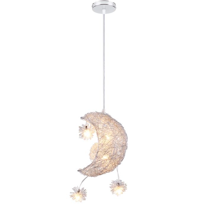 WOTTES LED Suspension Luminaire Conception Lune - 1pcs Moderne Lustre Lampe de Plafond pour Chambre denfants Cuisine