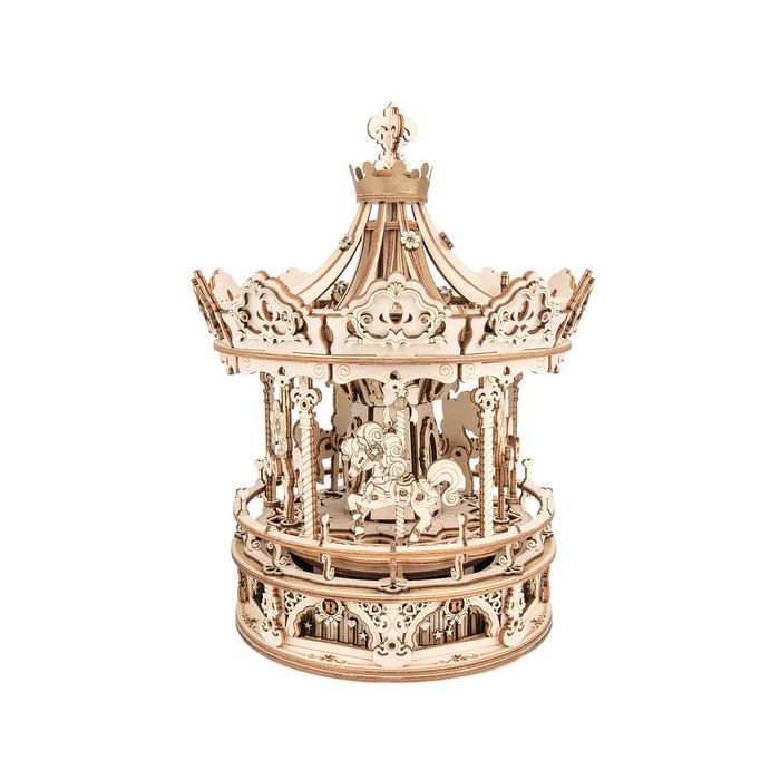 Puzzle 3D bois - ROBOTIME - Boîte à musique - 336 pcs pré-découpées (+48) - Mécanisme musical - Sans colle