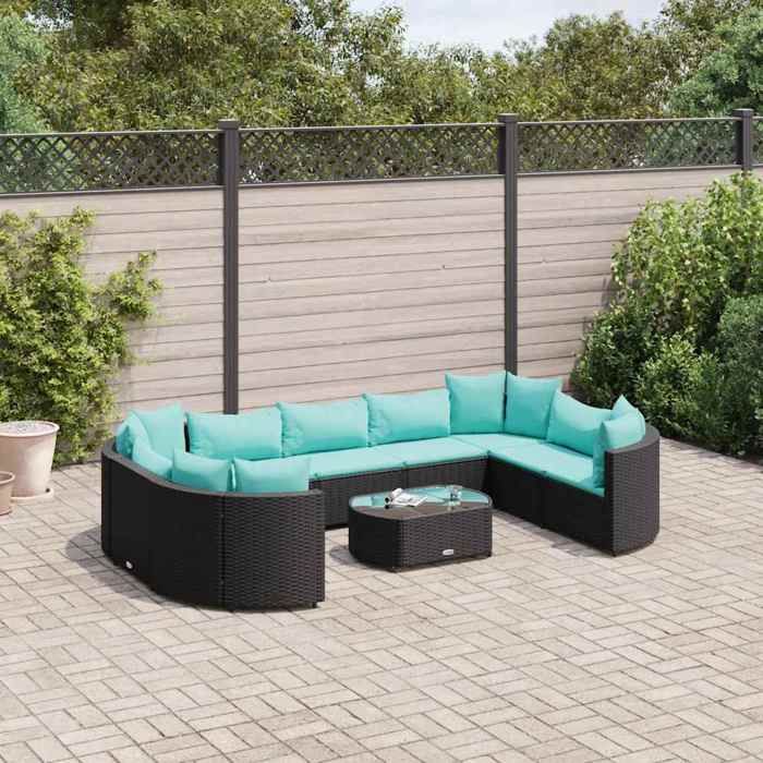 Salon de jardin VIDAXL 10 pcs Coussins