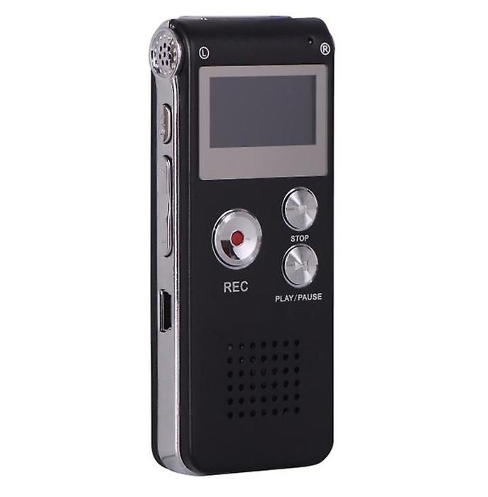 Recoder Usb Rechargeable 16GB Digital Voice Recorder, USB Rechargeable with MP3 Player & One-Key ...