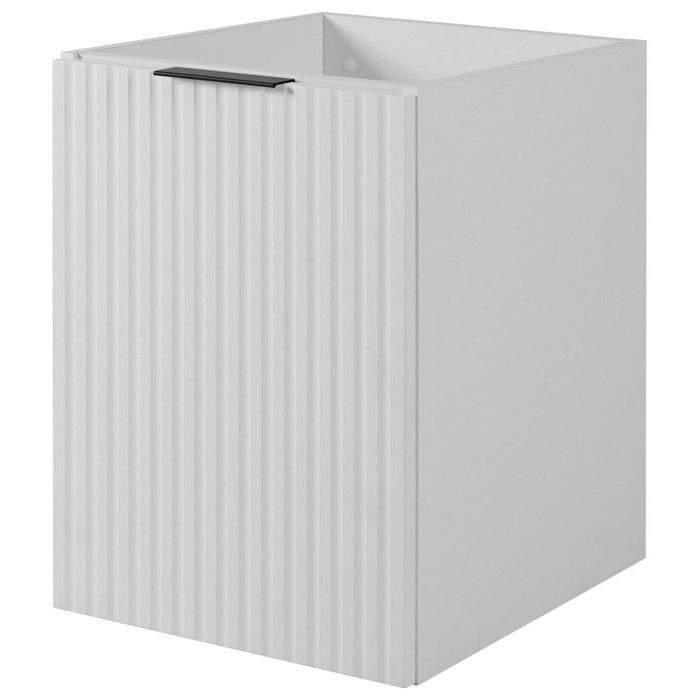 Meuble Bas de Salle de Bain à Suspendre avec 1 Porte FLOW – Blanc – 40 cm