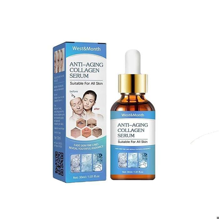 Sérum Visage Or Et Collagène ELIZA JONES 30ml - Anti-rides, Pour Visage Et Décolleté, Made In France