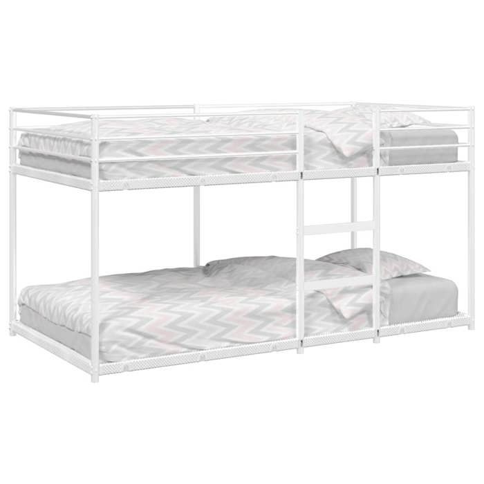 CHIC Lit adulte 1 place - 90x190 cm Lit superposé blanc 90x190 cm acier #Sara50073