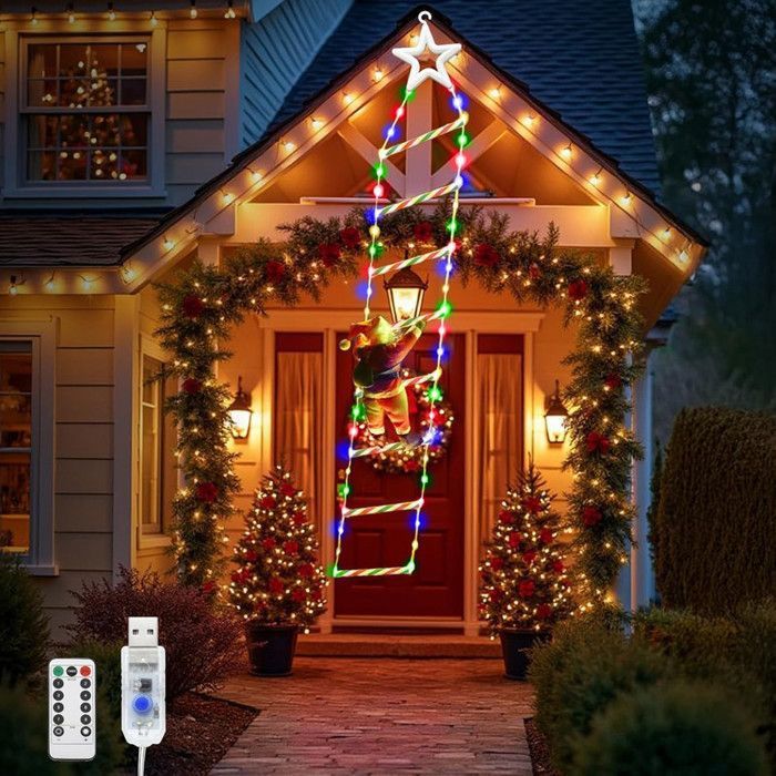 Guirlande Lumineuse De Noël Musicale 3 M - 30 LEDs Colorées, Capteur Sonore, Chansons De Noël, Décor Sapin