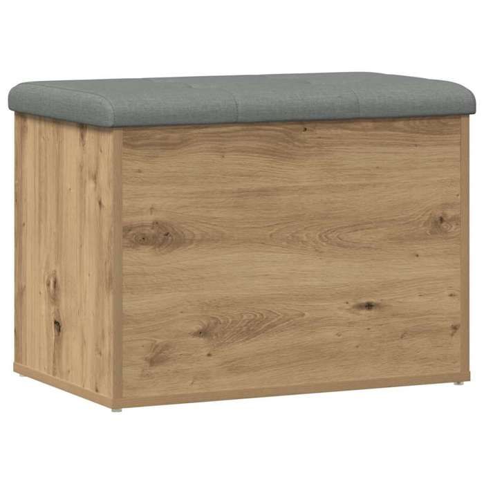 SALE dhiver Banc de rangement - SOLOMON - Meuble de couloir - chêne artisanal 62x42x45 cm - bois dingénierie bb318
