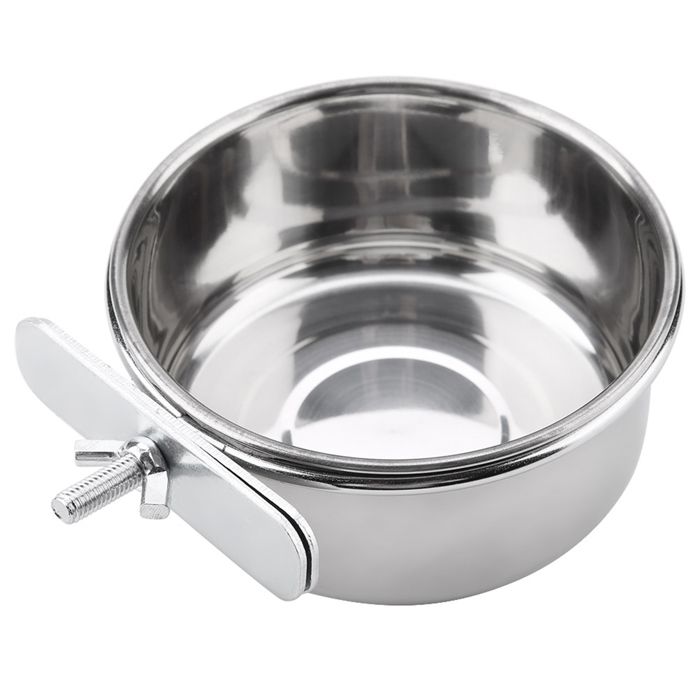 Comparer les prix de SHI- Mangeoire pour cage à oiseaux Bol dalimentation en eau et nourriture en acier inoxydable mangeoire animalerie accessoire