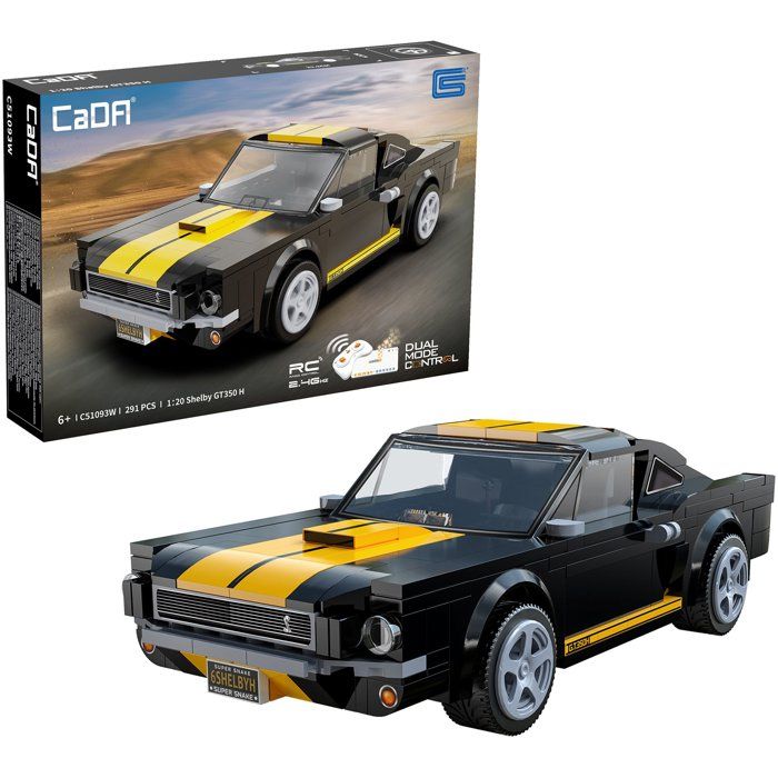 CADA Master - Jeu de construction - Voiture Shelby GT350H - Échelle 1:20 - 292 pièces - Dès 8 ans