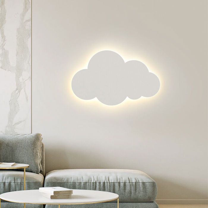Applique murale moderne pour lintérieur - abat - jour en acrylique avec LED intégrées - changement de lumière tricolore