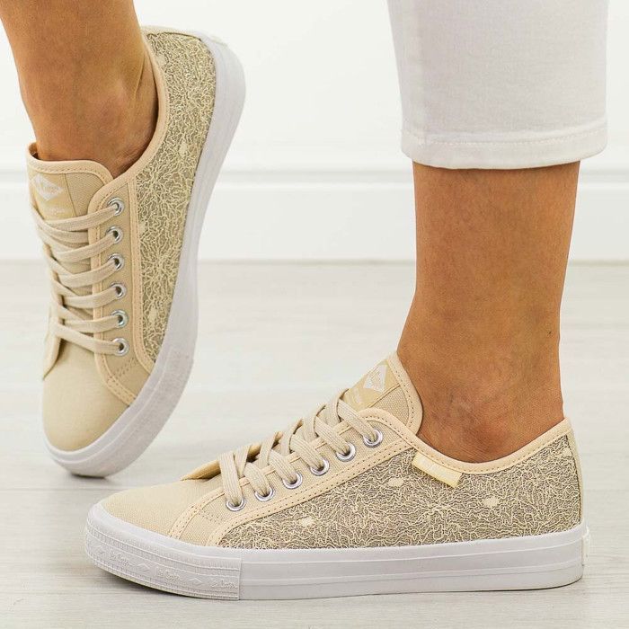 Lee Cooper Baskets Femme Lee Cooper Beige