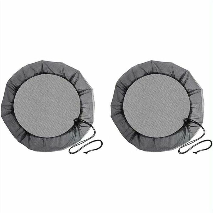 Filet de protection pour récupérateur deau de pluie 80 cm anti-moustiques et animaux avec cordon de serrage