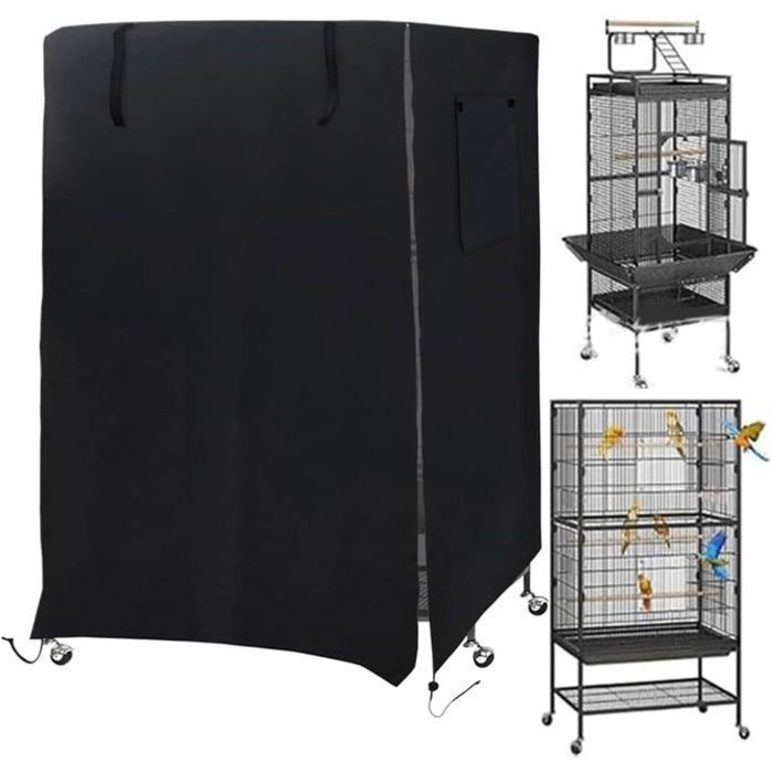 Housse De Cage pour Oiseaux - Grande Couverture Nuit - Obscurité Totale - 210D - 33 x 23 x41