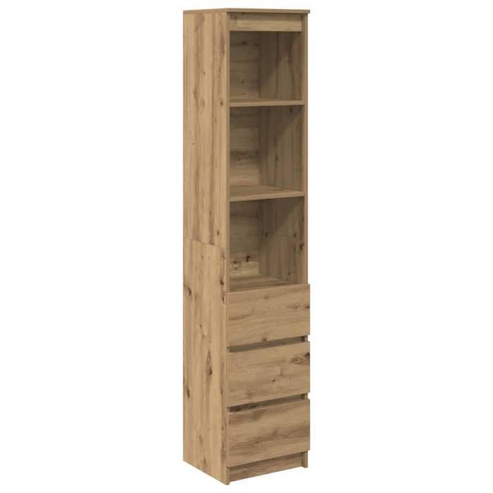 Buffet haut - vidaXL - bois dingénierie - chêne artisanal - pour salon - 375 x 35 x 180 cm 981rfe98f