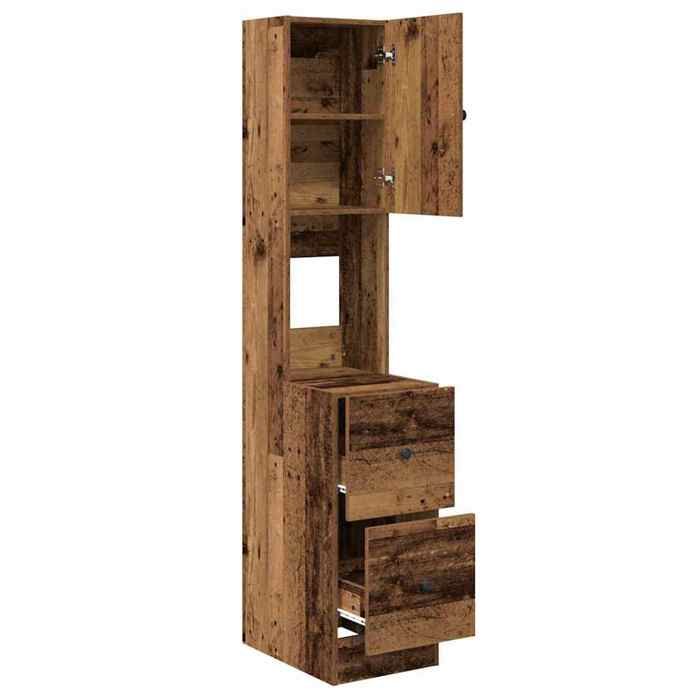 Meuble de cuisine avec tiroir avec étagère avec stockage avec porte Bois ancien Bois dingénierie_2 ans garantie_74873
