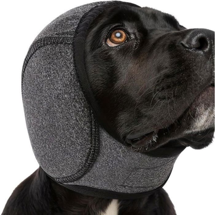 Couverture doreille anti-bruit élastique de 45 à 60 cm adaptée aux chiens petits moyens et grands pour protéger les CASQUETTE