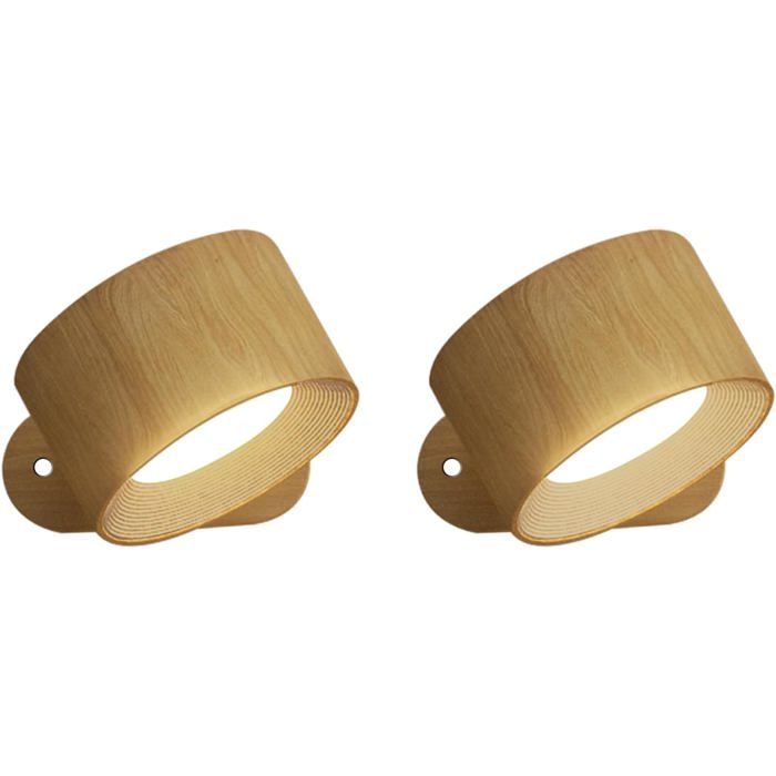 Applique LED tactile intérieure port USB intégré éclairage rotatif 360° 3 luminosités et 3 températures réglables - lot de 2