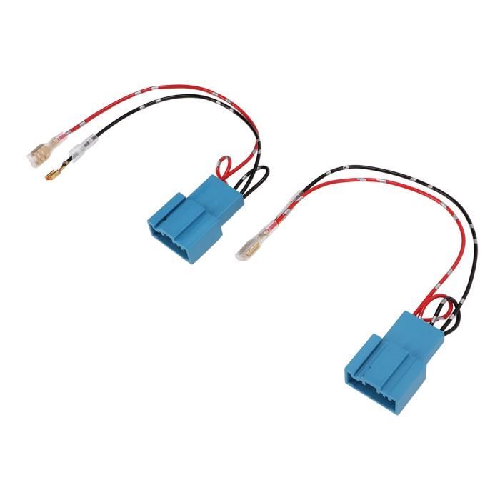 Lot De 4 Adaptateurs Audio Pour Voiture - Conversion Fil Haut-parleur, Compatible Mitsubishi Subaru - Blanc