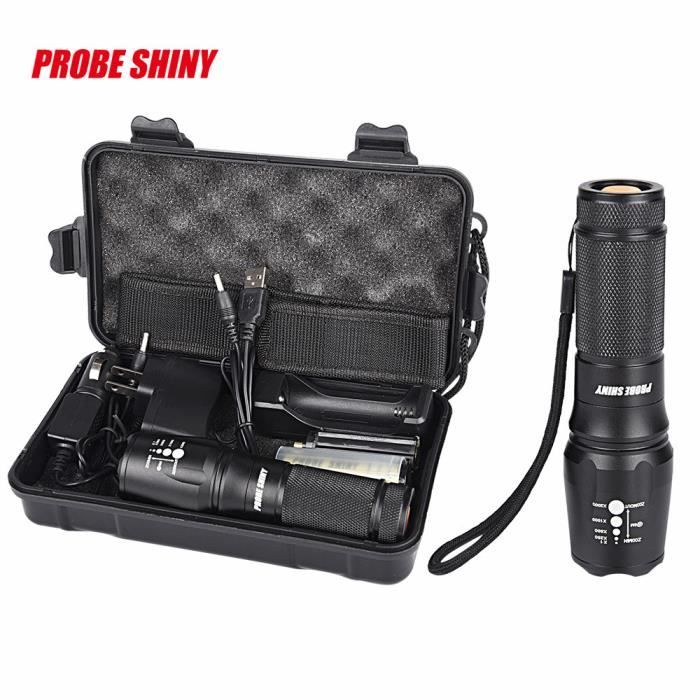 Shadowhawk Shadowhawk Lampe De Poche LED 10000 Lumen Extrêmement Lumineux USB Rechargeable 