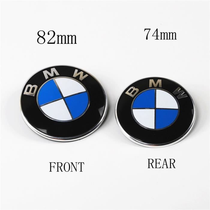 6 Pièces Fibre de carbone Emblème Logo Sigle BMW Capot / Coffre 82mm /74mm/68mm Série 1/3/5/6/7/8/X/Z E30/E34/E36/E39/E46/E90/E91/X5
