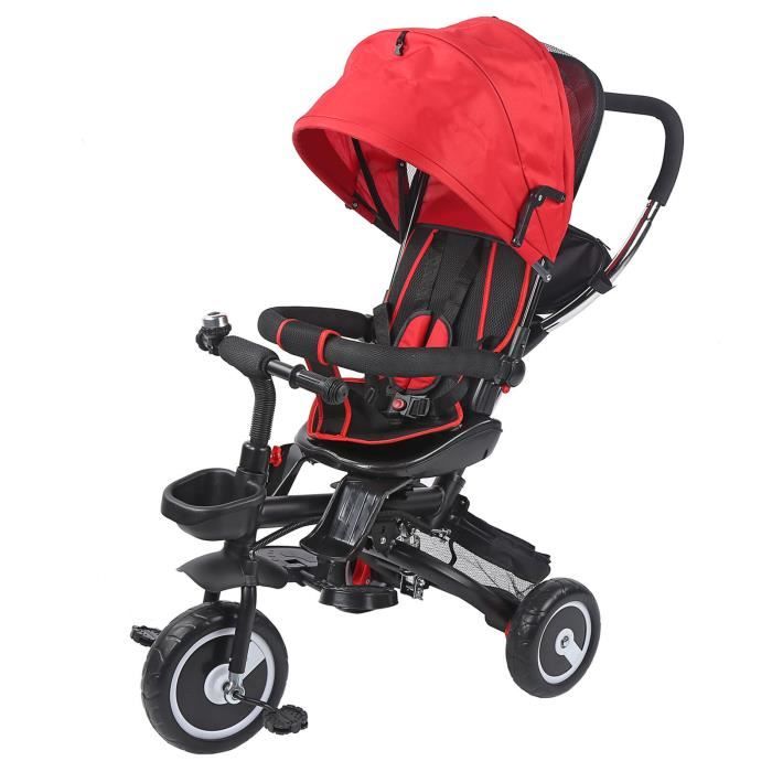 LIBERTE 7 en 1 Tricycle Bébé Evolutif Vélo Enfant +Siège Réversible