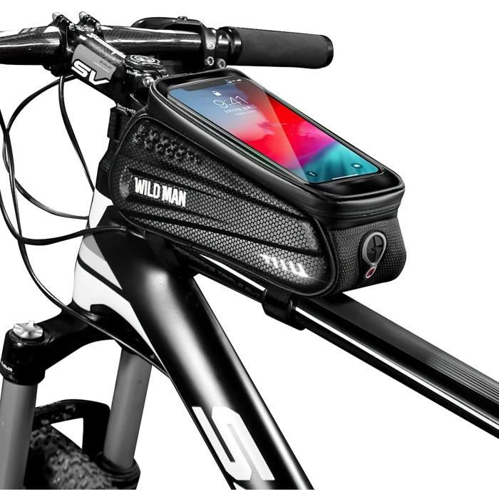 Pochette étanche pour cadre de vélo poche pour téléphone portable sacoche pour vélo accessoire de cyclisme housse avec écran tactile 5,5