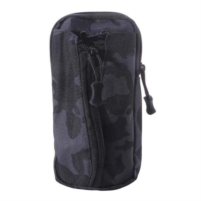 Pochette Tactique Pour Bouteille D’eau 1,5L – Réglable, En Nylon, Idéale Pour Randonnée Et Outdoor (noir)