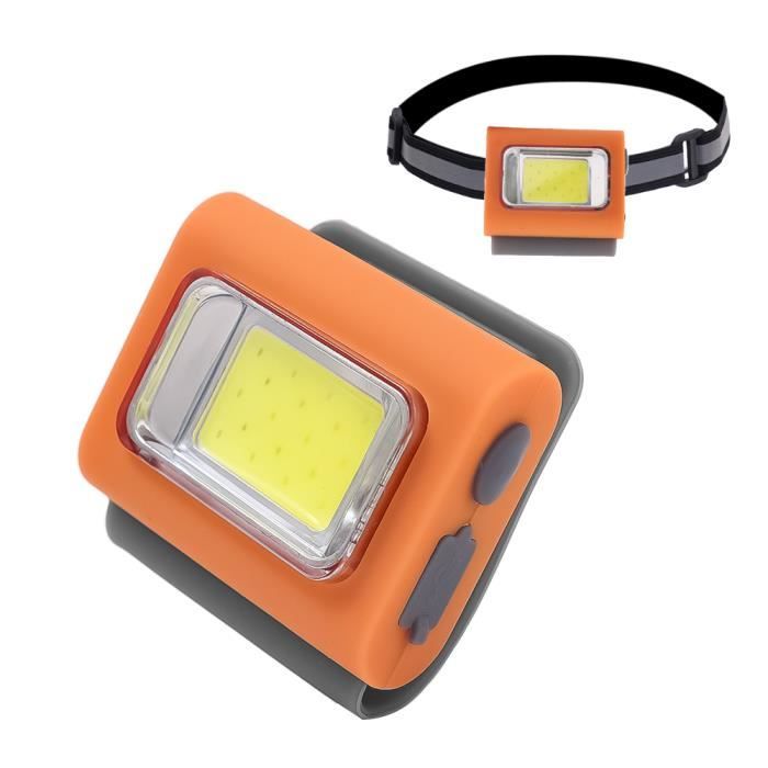 lampe de marche led en silicone portable - orange - mode clip magnétique - sécurité extérieure