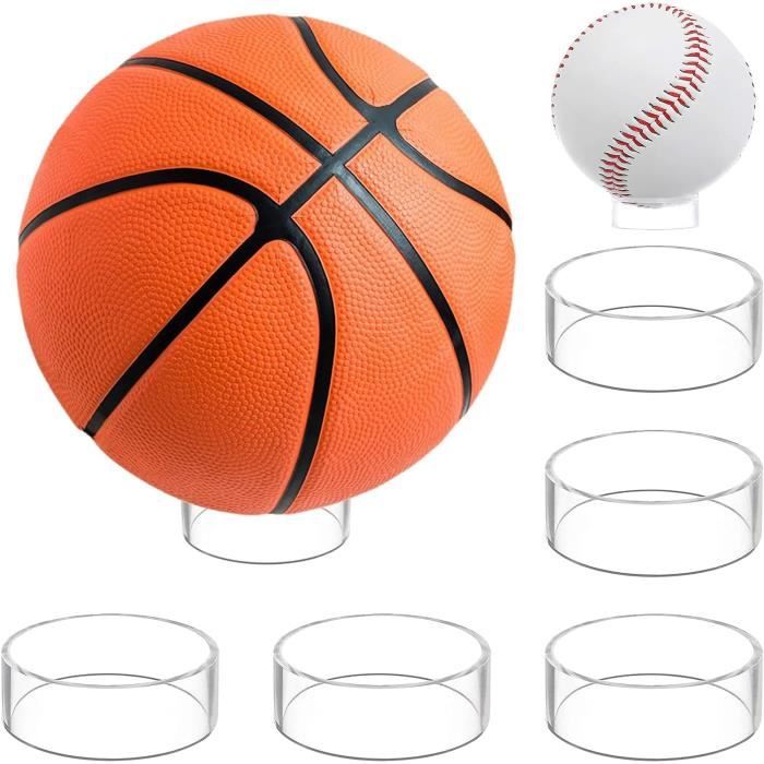 Support Ballon de Sport,5 Pièces Support de Balle en Acrylique,Placer et  Présenter Les Balles