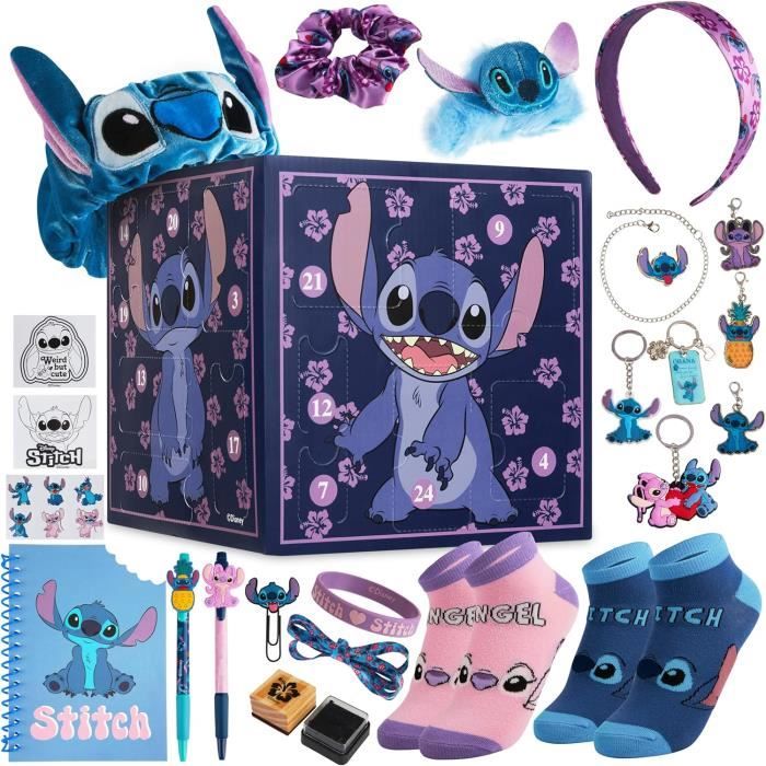 Calendrier de l'Avent Disney Lilo et Stitch 2023 Papeterie Jouet