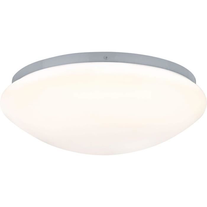 Nettlife Plafonnier LED Spot De Plafond 2 Flammes - Plafonnier Noir Spot De Plafond GU10 Rond 3000k Blanc Chaud 20W - Maison