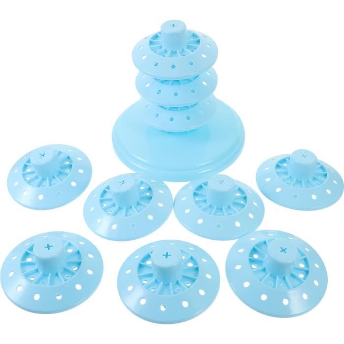 1 pièce Présentoir à gâteau rond en plastique sécurisé à trois niveaux