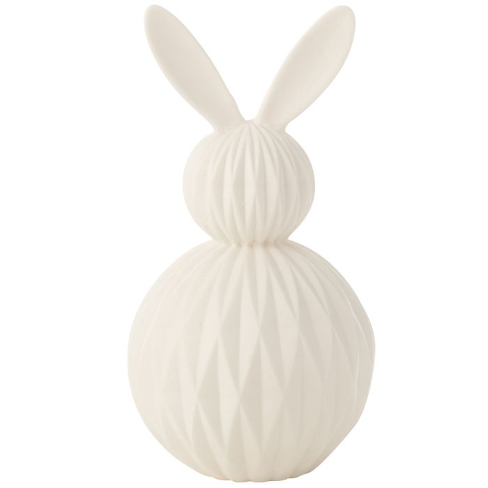 Lampe LED lapin en porcelaine 25 cm