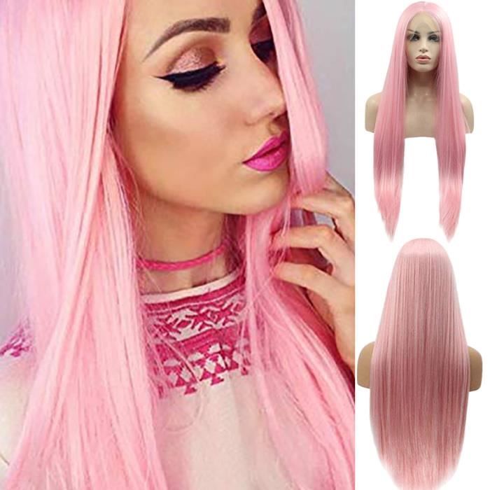 deguisement perruque rose