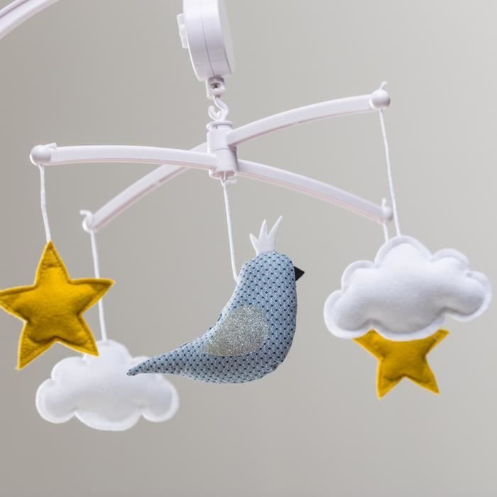 Mobile Oiseau Perruche Bleu Melody La Belle Et La Bet Cdiscount Puericulture Eveil Bebe