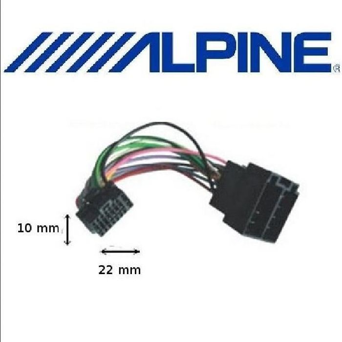 Faisceau Câble adaptateur ISO ALPINE 16 pin Série CDA CDE CDM DVA iDA-X TDA NEUF