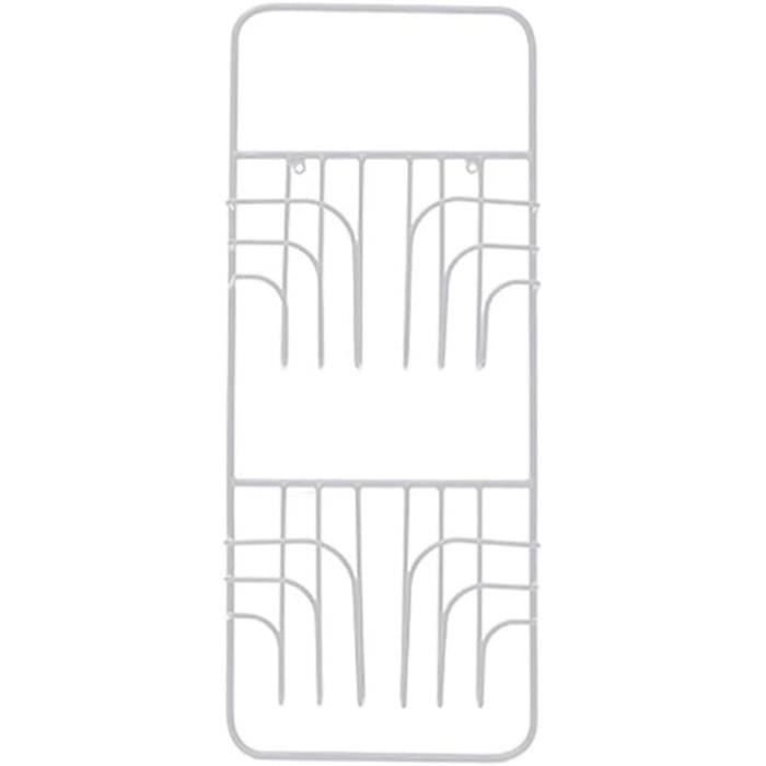 Porte-journaux Mural En Fer - Dimensions 25x10x30.5 Cm, Grille Métallique | Pour Journaux, Revues, Brochures, Décoration Murale, Gain De Place