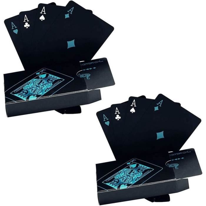 Achat 2 Cartes De Jeu Texas Holdem Poker Cartes De Poker étanches Cartes De