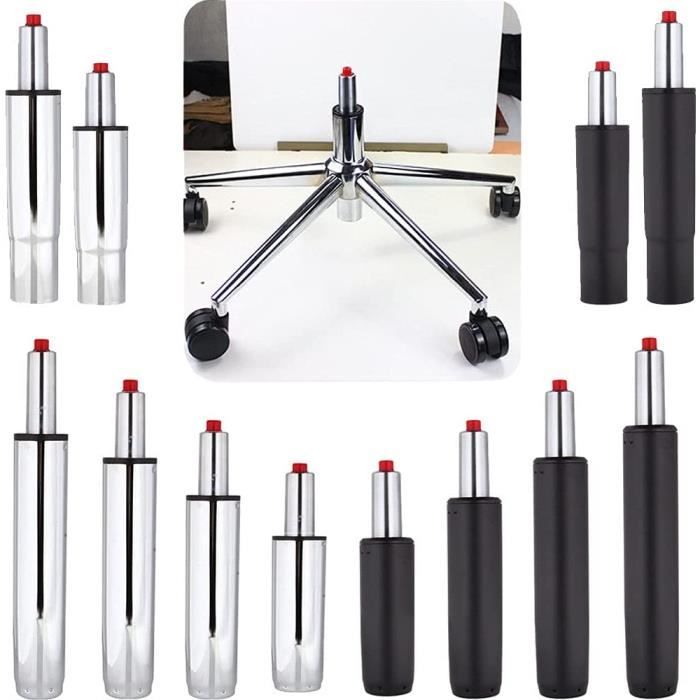 Verin à Gaz Kwmobile 200 Mm Pour Chaise De Bureau - Piston Réglable 260-380 Mm, Charge Max 200 Kg, Remplacement Robuste Et Fiable