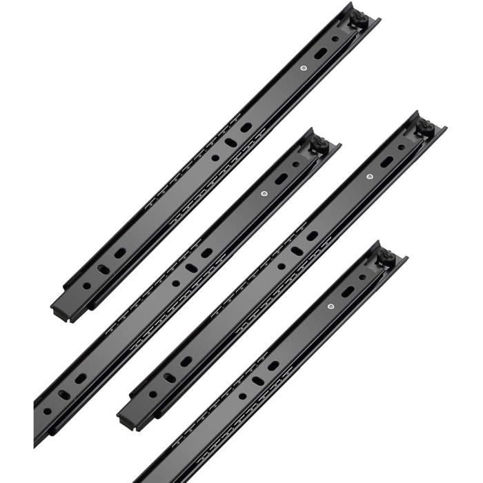 Lot De 2 Tiroirs Télescopiques 60 Cm Bremermann - Avec étagère, Rails Coulissants, Pour Cuisine, Salle De Bain - 7