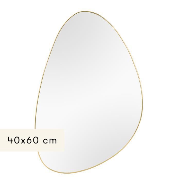 Shadora Miroir Mural 40 x 60 cm Bae Or - Cdiscount Maison