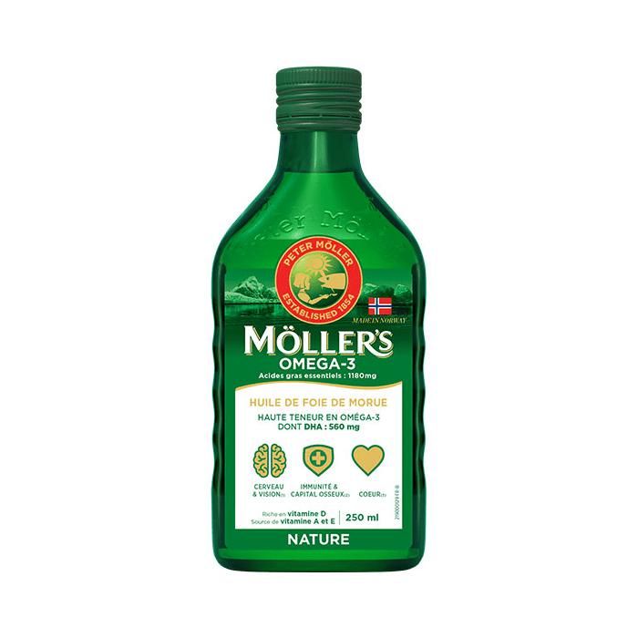 Meilleurs prix pour Mollers Huile de Foie de Morue sans Arôme 250ml