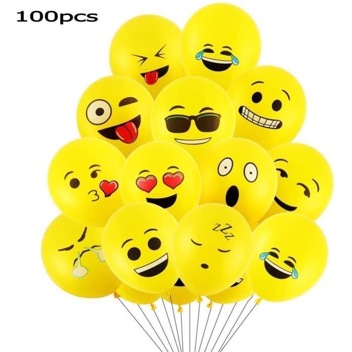 Ballon D Expression 100 Smiley Ballons Ballons En Latex Ballons Emoji Gonflables Ballons Fete D Anniversaire De Mariage Anniver 1319 Cdiscount Maison