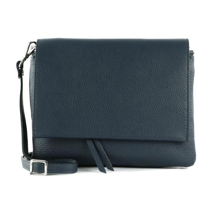 Sac Bandoulière GIANNI CHIARINI Three - Cuir Rose Bouganville - Modèle Crossbody Ajustable - Neuf étiqueté