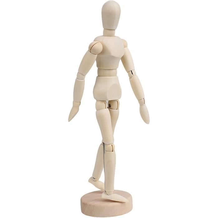 Mannequin D'artiste Bois ArtiFlex Femme 8 Pouces - Articulé - Occasion