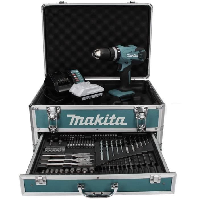 MAKITA Perceuse visseuse a percussion Coffret aluminium 80 — free download